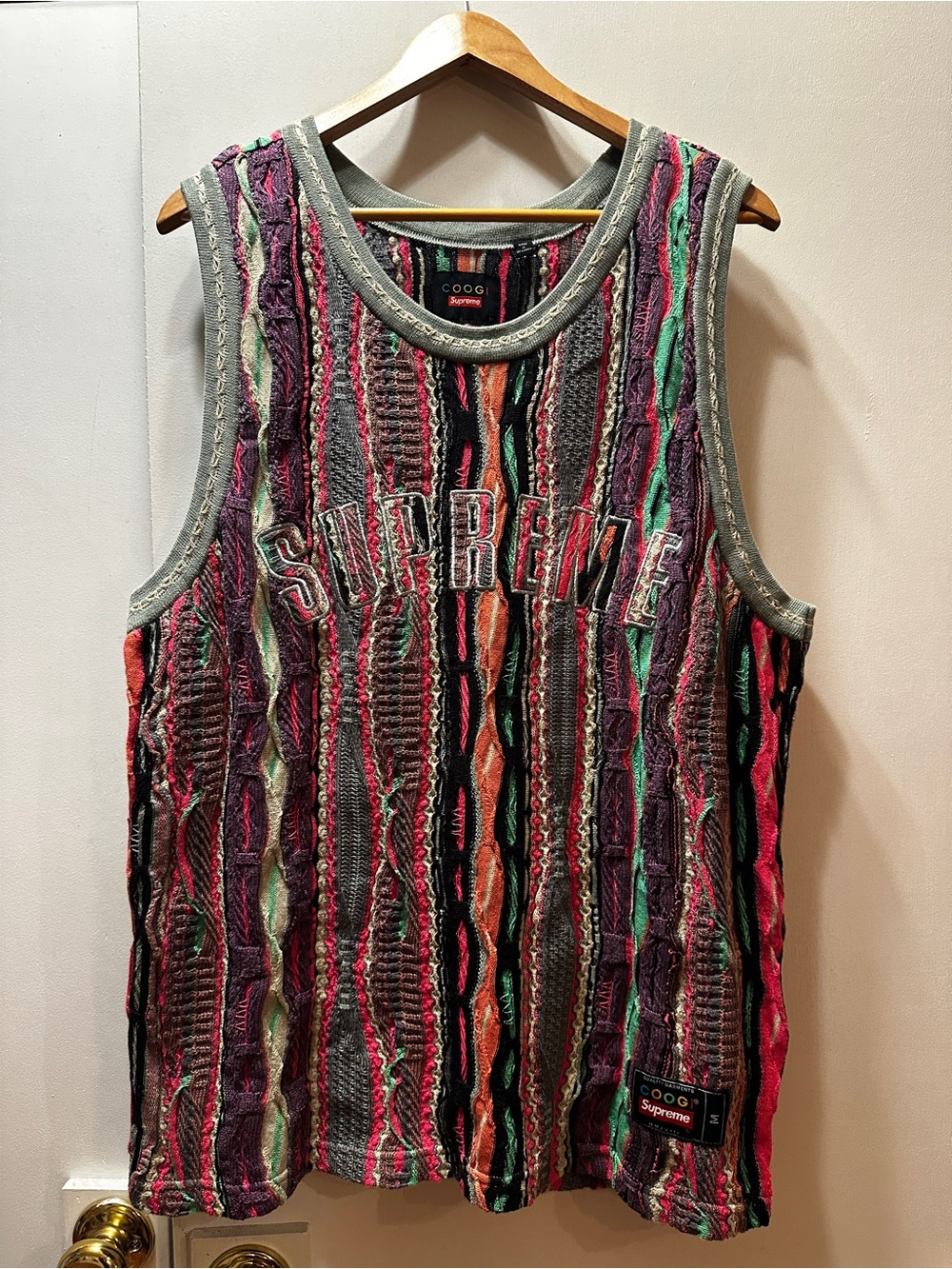 Supreme x Coogi - Multicolor Knit Basketball Jersey